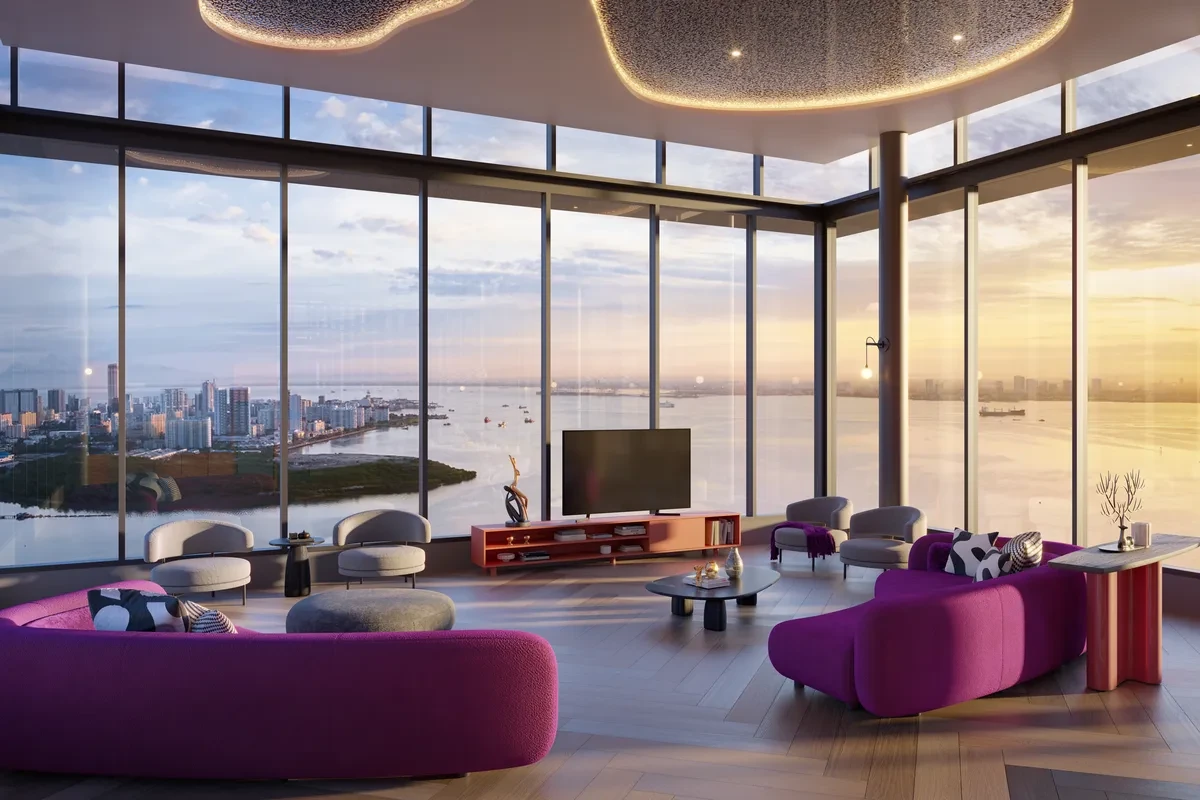 Artist's impression of The Lighthauz sky lounge