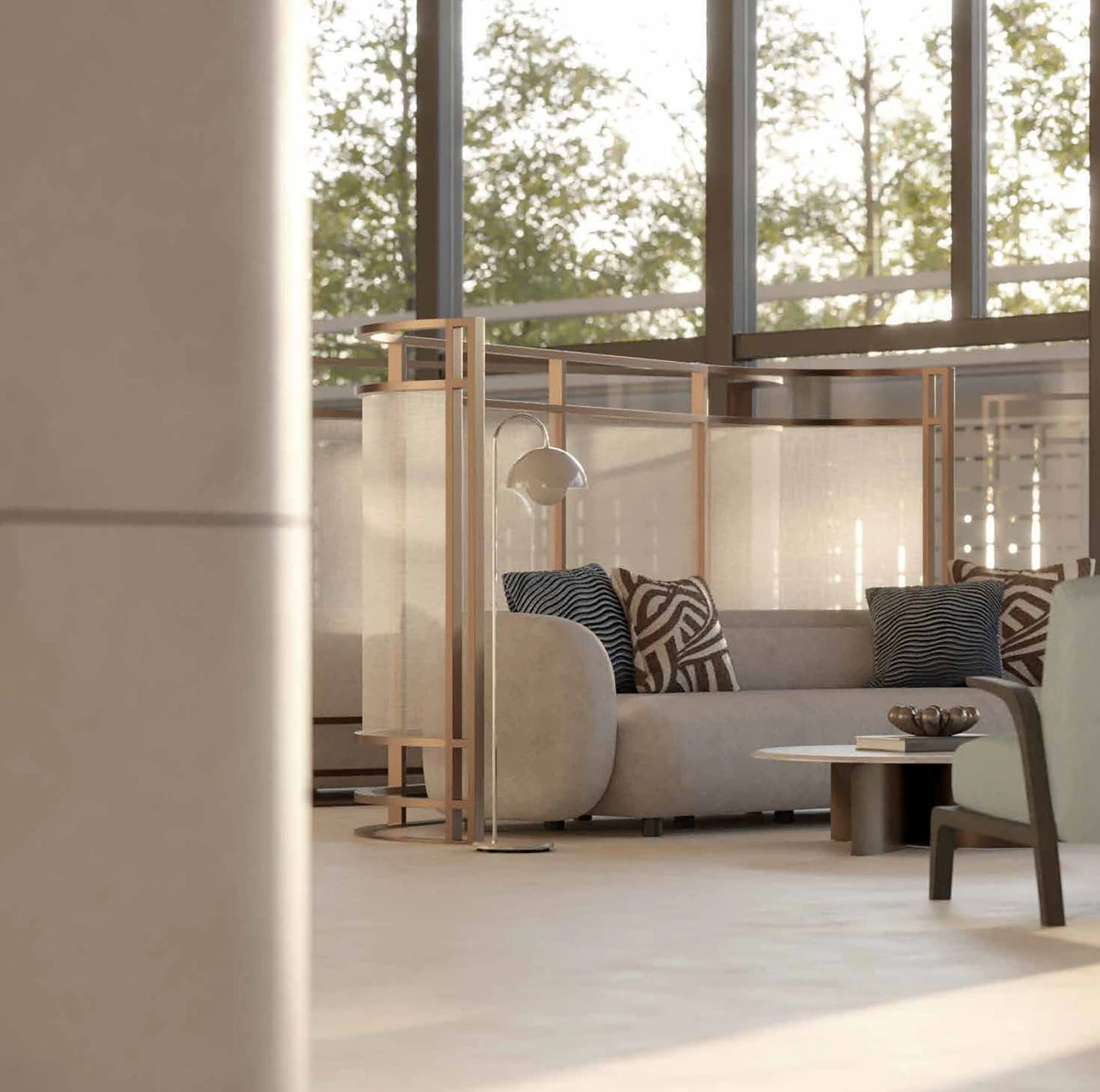Artist's impression of the Phase 2 lobby lounge